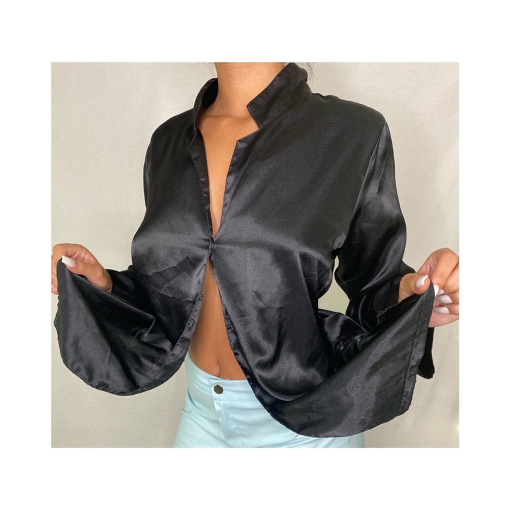 Silk button up shirt